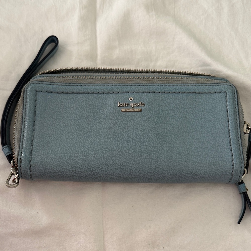 Kate Spade Slate Blue Leather Wallet